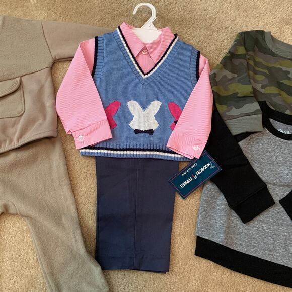 Toddler Boy Clothes Size 18M NWT 3 Sets Bundle  Cat & Jack & Hudson Ferrell - Picture 3 of 10